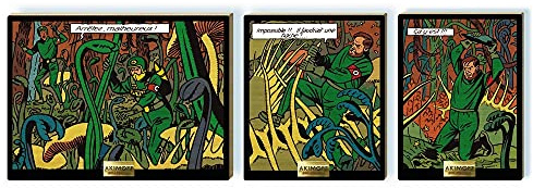 Collectible triptych Akimoff Blake and Mortimer, the Carnivorous Plants (2021)
