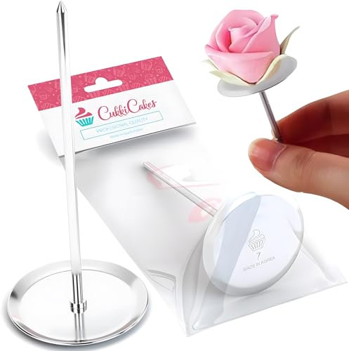 CukkiCakes Base pour clous à fleurs (Flower Nail 907) pour la décoration de gâteaux, cupcakes, biscuits - Utilisé avec des douilles à pâtisserie - Made in Korea