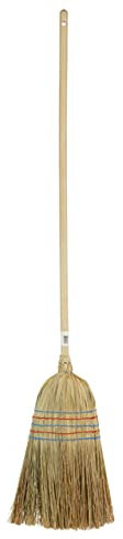 Kerbl Reisstrohbesen 5-Naht mit lackiertem Stiel, 135cm