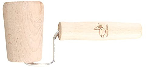 teemando® Teigroller für Backblech Ecken, konischer Eckenroller für gleichmäßiges Teig Ausrollen an der Kante, konischer Eckenroller, 17 x 5 x 5 cm, konisch