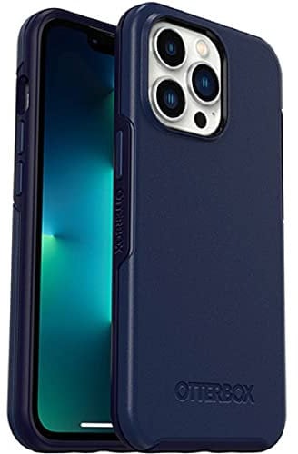 OtterBox Schutzhülle für iPhone 13 Pro Symmetry Series + – Navy Captain, ultradünn, rastet an MagSafe EIN, erhöhte Kanten schützen Kamera und Bildschirm