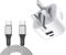 VEN-DENS Galaxy Tab A8 10.5 Charger,(1.5M 60w Cable included) USB C Fast Charge Foldable 20W PD Power Delivery Adapter Compatible with Samsung A8 10.5 2021/ S8 Ultra/ A7 10.4/ A7 Lite/ S7 FE (SILVER)