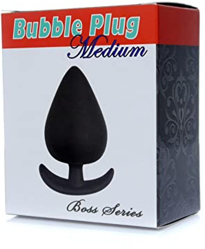 Bossoftoys - 67-00060 - Bubble Anal Medium Plug - length 8,5 cm - dia 4 cm - colour box