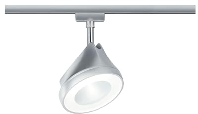 Paulmann 96814 URail LED Schienenspot Arena Einzelspot 950lm 15,3W 4000K dimmbar 230V Chrom matt, Chrom Schienensystem