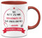 Tassenbrennerei Tasse mit Spruch Sei nett zu mir Ich könnte es wie einen Unfall aussehen lassen - Geschenk für Krankenschwester, Arzthelferin (Rot)