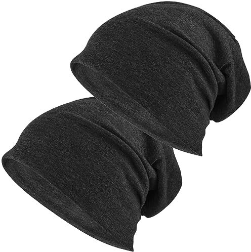 EINSKEY Mütze Herren Damen Dünne Slouch Beanie Hat Leicht Atmungsaktiv Sportmütze Übergangsmützen für Joggen, Fahrradfahren, Schlafen, Haarausfall, Chemo