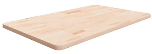 vidaXL Waschtischplatte 100x60x2,5 cm Massivholz Unbehandelt, Tischplatte, Ersatzplatte Bad, Ersatztischplatte, Badezimmer Ersatzplatte