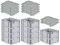 PROREGAL SuperSparSet 10x Eurobox NextGen Grip mit Auflagedeckel & 4 grünen Schiebeschnappverschlüssen, HxBxT 17x30x40cm, 16 L, Grau, Griffe geschlossen, Eurobehälter, Transportbox