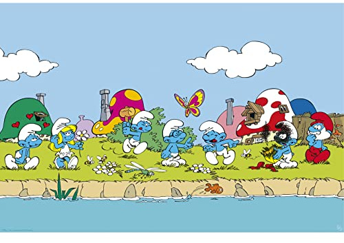 GB eye Les SCHTROUMPFS Poster Gruppe (91,5 x 61 cm)