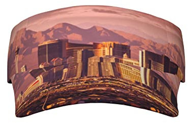 Old Brick Wall Sun Visor Hat for Women Men,Sunshade Baseball Caps Empty Top Wide Brim Fashion Sun Hat Beach Cap, Las Vegas Sonnenuntergang, EinheitsgröÃŸe