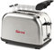 Girmi TP57 Tostapane, 800 W, Corpo e pinze INOX, Ampie fessure per toast farciti, Timer, 8 Livelli di cottura, Espulsione automatica, Spegnimento automatico, Raccogli briciole