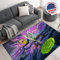 DreamController Ricky Morty Teppich für Spielzimmer, 157,5 x 101,6 cm, Inspiriert von Spielen und Anime-Dekor für Gamer, Kinderzimmer-Dekoration, Rutschfest