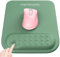 memzuoix Green Ergonomic Mouse Pad with Wrist Rest Support,Premium Memory Foam Cushioning for Pain Relief, Non-Slip PU Base for Stable Smooth Control - Perfect for Laptop, Computer, and Home Office