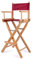DiicMa Regiestuhl Make-up-Artist-Stuhl klappbarer Regiestuhl tragbarer Holzstuhl, Faltbarer Make-up-Artist-Stuhl (Color : Red)