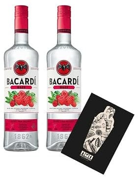 Bacardi 2er Set Razz 2x 0,7L (27% Vol) Rum mit Himbeere- [Enthält Sulfite]