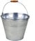 Eiseimer Zinkeimer Metalleimer 10 Liter 27 x 25 cm Bierkühler mit Holzgriff