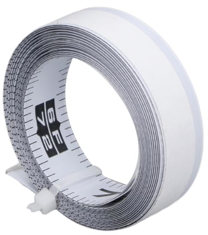 Self Adhesive Tape Measure, Durable Carbon Steel Imperial Scale Sticky Ruler for Woodworking Saw Drafting Table 44 Inch