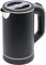CLEADONG Kleiner Wasserkocher, Reisewasserkocher 800ML Wasserkocher Klein, Edelstahl-Teekanne für Reisen Camping Wohnwagen oder Unterwegs (Schwarz)