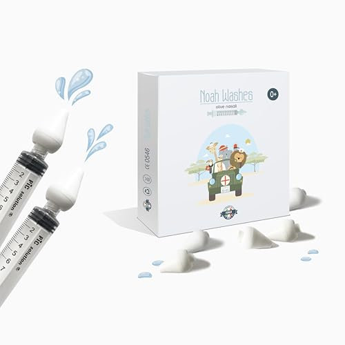 Oliva Nasale in Gomma, Olive Nasali per Lavaggi Neonato con Siringa, Olivette Morbide, Beccucci per Siringhe (10 Olive)