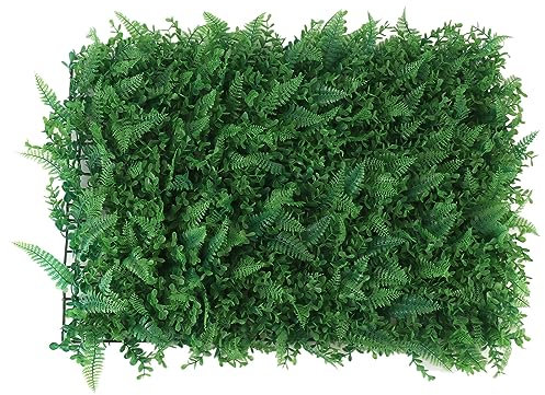 Grcfumo Künstliches Grünpflanzen-Wandpaneel, Gras-Hintergrund, Grünwand, Kunstpflanzen-Graswand, Kunstrasen-Wand für Innen- und Außenwanddekoration (Typ 2)