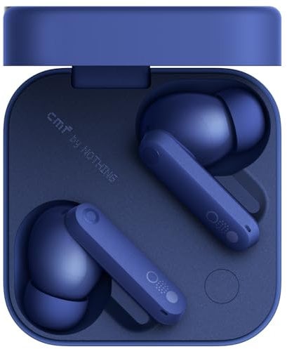 CMF by Nothing Buds Pro 2 – Kabellose Ohrhörer mit HiFi-Sound, 50 dB Intelligente aktive Geräuschunterdrückung, 6 HD-Mikrofone und Spatial-Audio-Effekt, 2025 - Blau