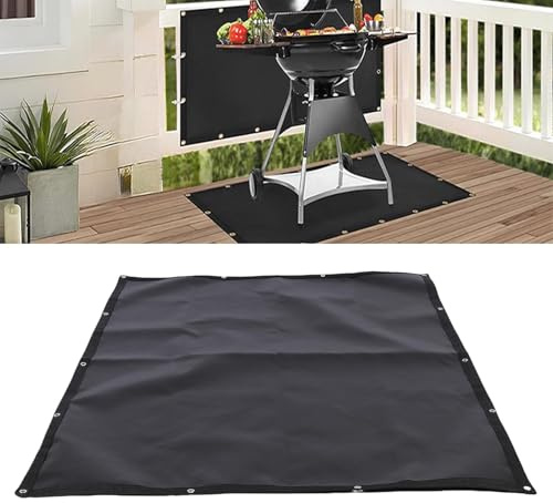 Ausla Feuerfeste Grill-Hitzebarriere für Deck-Geländer mit Fiberglasbeschichteter, ölabweisender Silikon-Oberfläche (3 * 10ft)