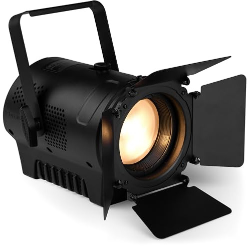 BeamZ Professional BTK050Z-3 Projecteur Fresnel LED 2x50W CW/WW - Zoom manuel, DMX XLR 3 broches, Idéal théâtre, studio, scènes, captation vidéo, éclairage d'accent