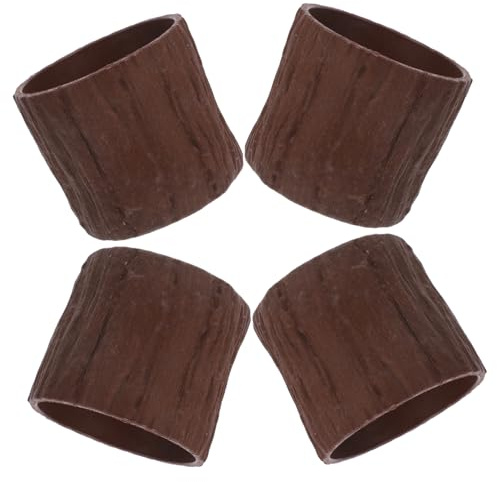 Gadpiparty 4 Stück Kleine Pflanzkübel aus Kunststoff mit Natürlicher Holzmaserung Rustikale Mini blumentöpfe für Sukkulenten Kakteen und Balkon Dekorative Übertopfe für Garten und Zuhause