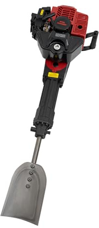 MELAQULY Fresadora de gasolina, 52 CC, máquina de excavación de árboles de 2 tiempos, pala de gasolina de un solo cilindro, 1900 W, multifunción, arranque manual, excavadora de gasolina, 6500 rpm