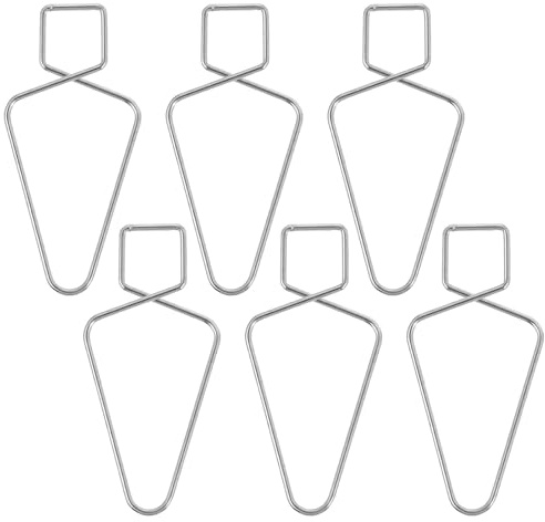 Kichvoe Lot de 100 Crochets de Plafond en Acier Forme 8, Supports à Pince Automatiques pour Faux Plafond, Réutilisables, Adaptés Suspendre Décoration Bureau et Salle de Classe