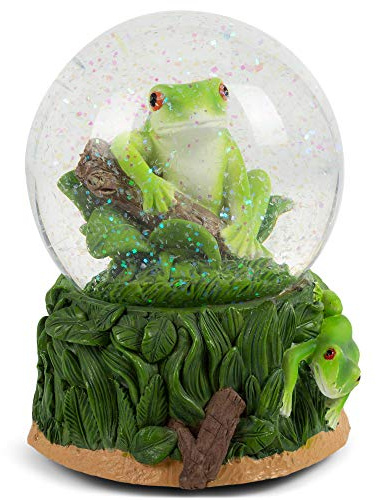 Playful Tree Frosch Glitzer Wasserkugel aus Kunstharz, 100 mm