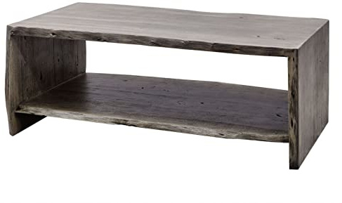 MASSIVMOEBEL24.DE | Couchtisch 120x60x45 Akazie grau lackiert Pure Acacia #430