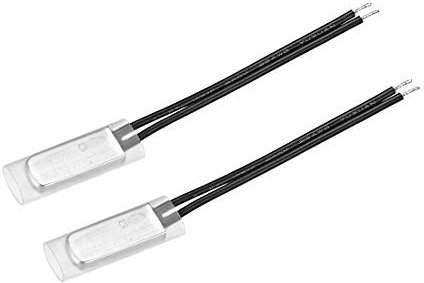 uxcell KSD9700 Thermostat, 60 ℃ normalerweise geschlossener Temperaturschalter Thermoschalter, N.C 10 A Metalltemperaturregler 2 Stück