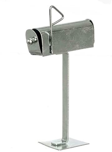 Melody Jane Puppenhaus Aluminium Briefkasten Box Miniatur 1:12 Gartenzubehör