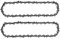 2PC 8 in Replacement Pole Saw Chain Fits Ryobi RY43160 P4361 Pole Saw…