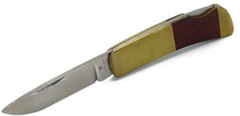 Vasahe Klappmesser (Messing & Holz Griff) KM21