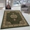 Orient Teppich Wohnzimmer Orientalisch Design Klassisch Optik Kurzflor Pflegeleicht, Farbe: Grün, Größe: 120 x 170 cm