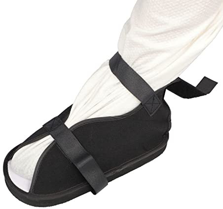 Scarpe in gesso per piedi traspiranti con punta aperta Post Op scarpe antiscivolo impermeabili per il recupero delle fratture stivali da passeggio Supporto chirurgico medico Scarpe fisse