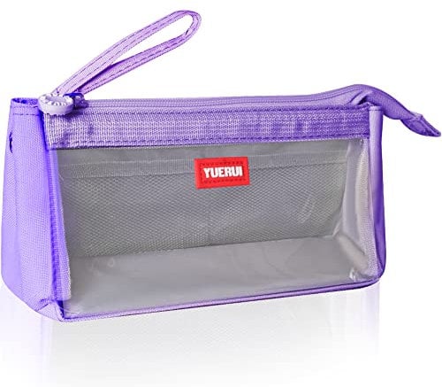 hzzycer Large Pencil Case Big Capacity Pencil Bag Portable Pencil Case for Girls and Boys Pencil Pouch Suitable for Middle High School College Students (Purple)