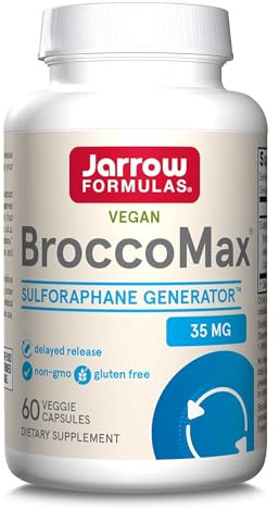 Jarrow Formulas BroccoMax, with Broccoli Seed Extract, 60 Capsules Vegan, Vegetarian, Gluten Free, Non-GMO