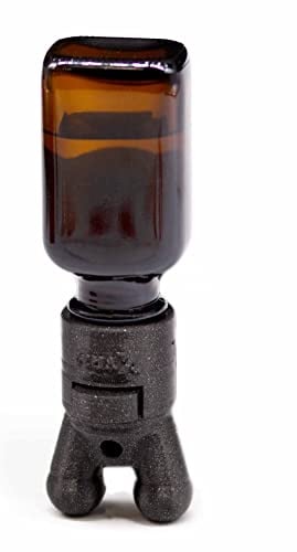 XTRM SNFFR der sensationelle Aroma Bernstein Flaschen Schraub Dreh Aufsatz auf deine Flasche (Auslaufsicherer SNFFR Large Black)