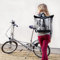 Ikuri Kleine Kombi Fahrradtasche/Rucksack 20-26’’ für Kinder Falträder Klappräder aus Plane – Modell Palmeras