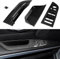 TTCR-II Kompatibel mit Türgriff Innen Vordertür Links BMW 3er E90 E91 2004-2007,Fensterschalter Armlehnenverkleidung für 3er E90 E91 LCI 318i,320i,325i,328i,330i,335i-37.5CM（Keine Demontage）-Carbon