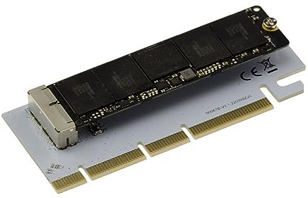 Kalea-INFORMATIQUE Adaptador PCIe x4 x8 x16 para Unidades SSD Mac de 12+16 Patillas Fabricadas después de 2013, para Leer y Escribir en una Unidad SSD Mac Desde un Puerto PCI Express