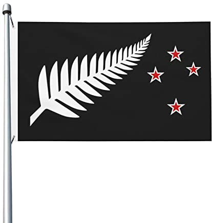 Neuseeland-Maori-Farn-Flagge, 90 x 150 cm, Außen tion, Banner, Hofflagge mit Ösen