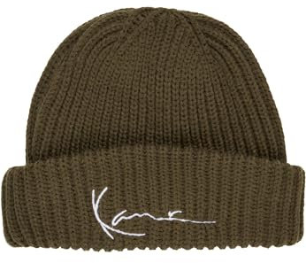 Karl Kani Unisex KA213-014-2 Signature Fisherman Beanie Olive, one Size