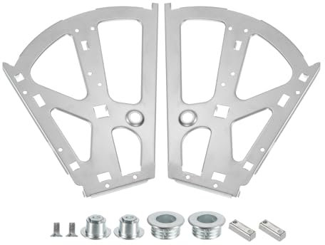 sourcing map 2Pcs Shoes Drawer Cabinet Hinges 2 Layers Steel Furniture Hinge Flip Plate Frame Turning Rack Replacement Fittings for Home, Silver