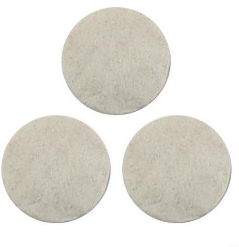 CWOQOCW Esponja de lana de cerámica, redonda para chimenea, esponjas de cerámica, bioetanol, chimenea de seguridad (3 piezas)