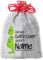 Nikolaussäckchen/Weihnachtssäckchen personalisiert mit Wunsch-Namen und lustigem Weihnachts-Grinch Motiv für Kinder. Größe 20 x 30 cm