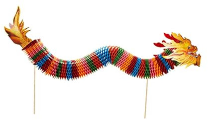 harayaa Papier de Danse du Dragon, Papier du Nouvel an Chinois, Dragon pour Mariage, 1.5M